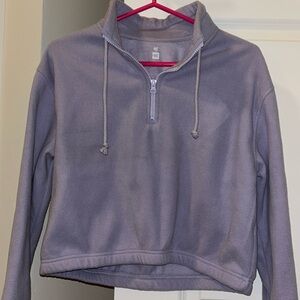 pacsun purple fleece pullover